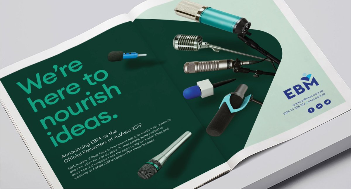 DHamidi's tweet photo. From our recent work...

“ENGLISH BISCUIT MANUFACTURERS”

“HERE TO NOURISH.”

We unveiled the new corporate identity of EBM with event branding at AdAsia Lahore 2019.
For more work visit https://t.co/qX6XIcYlN3

#TheDHamidiPartnership #ThinkingAllowed #ThinkersBelieversDreamers https://t.co/QtTNyD8FQ2