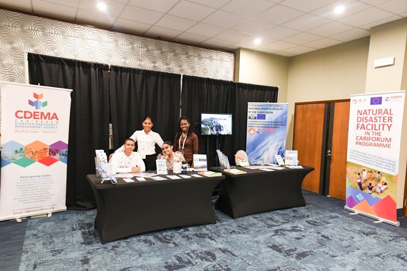 cdemacu's tweet photo. Photos of the many #CDM11 exhibitors' booths that can be found outside of the Royal Pavilion Room.
Don't forget to pay a visit!
#RoadToResilience #Checkpoint2019 #SafeguardingOurCommunities #SafeguardingOurLivelihoods #SafeguardingOurEconomies https://t.co/iOdSDeStOG