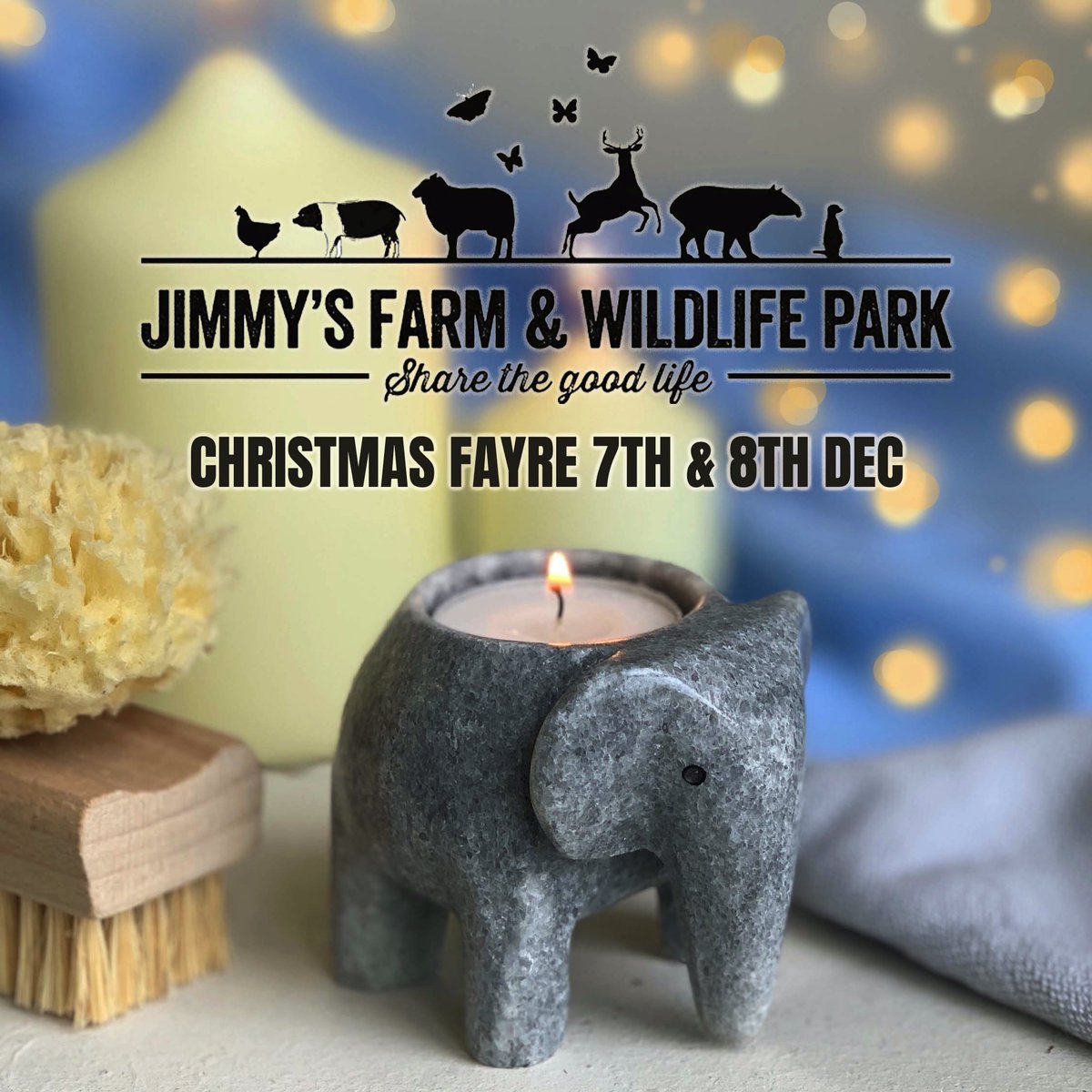 We’re bringing #elephants to <a href="/jimmysfarm/">Jimmy Doherty</a> this weekend! Christmas cheer, mulled cider, Father Christmas’ Grotto, donkey rides, live music, over 100 craft &amp; local food stalls &amp; plenty more! Come &amp; say hello to Mark on our #marbletree stand and discover our unique #Christmasgifts.