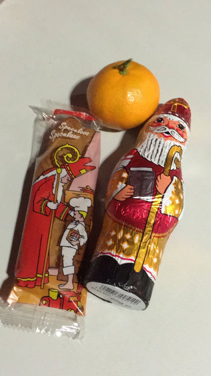 I had to take off my boot, but I got treats from St. Nick today!
