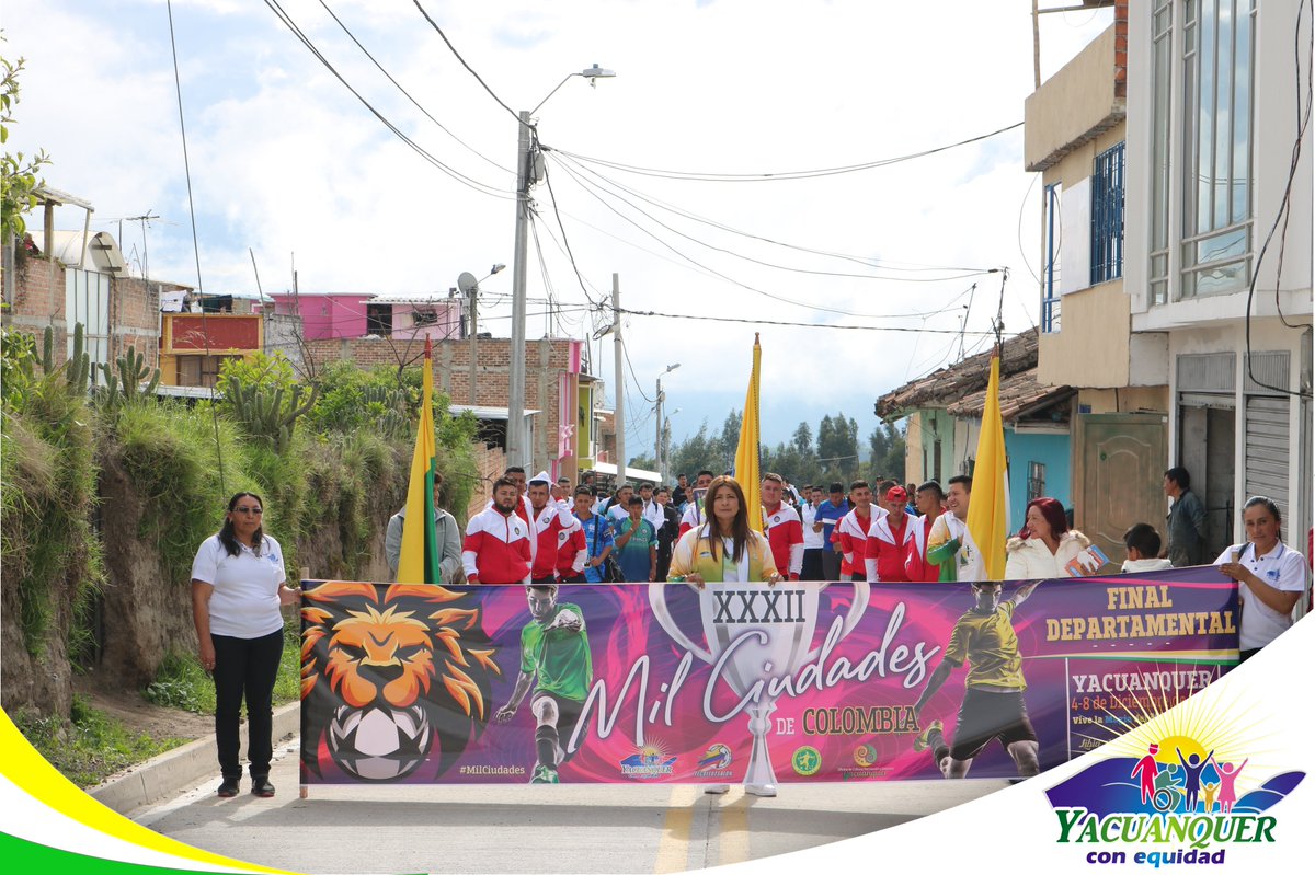 AlcaYacuanquer's tweet photo. Inauguración la XXXII Final Departamental Mil Ciudades de Colombia. https://t.co/ykr4lcomR9 https://t.co/oxDgoDZKgi