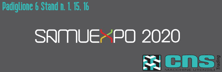 CNSmachinetools's tweet photo. La Fiera #SAMUEXPO si avvicina! 
Si svolgerà a Pordenone il 6-7 e 8 Febbraio 2020.

Vi aspetteremo al Padiglione 6, Stand 1-15-16

#CNS #CNSTrading #SAMUEXPO https://t.co/01KllqITzP
