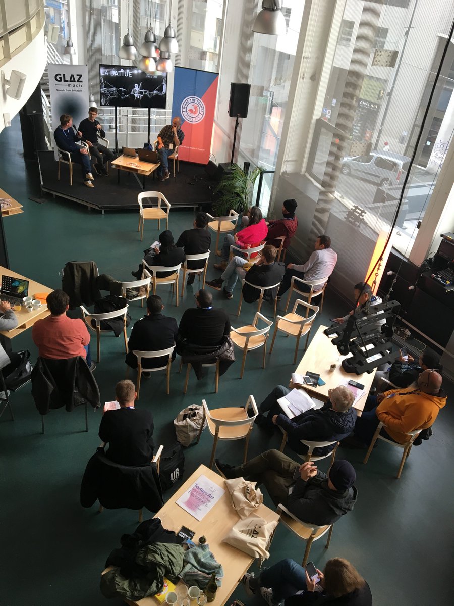 SVBretagne's tweet photo. The 19 #GlazMusic delegates at @tnbrennes for the pitch&snack in cooperation with @bureauexport.
And our main partner @IFParis. GlazMusic Welcome to Bretagne with the Glaz Members @TransMusicales•@barsentrans and today @SwapMusic @ParapenteAgency @lesEmbellies #Route164 https://t.co/Goi0OpK17n