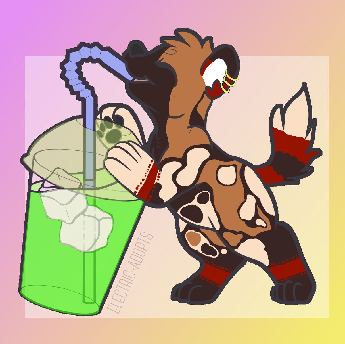 JagsyRedPanda's tweet photo. Another #Dogcember post! This time I wanna show off my Wild Dog, Scarlett!
Art is -
Credit for helping me design him, and the stickers @WolfoolArt
https://t.co/XiZiELZkoT
Icon @/faunbutt
Sippy and gift @TheMewstress https://t.co/PrD67NEEQB