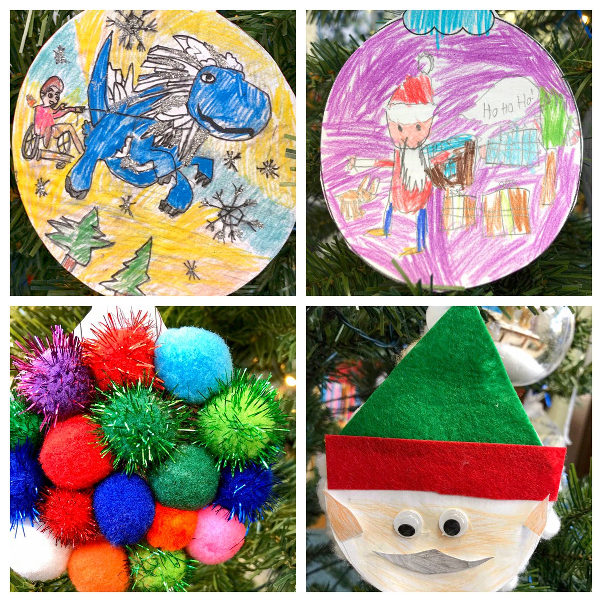 StColumbasPLib's tweet photo. Our @StColumbasPLib Christmas Tree is shining bright with holiday book ornaments made by our @StColumbasPrep boys! 🎄        We’d like to know: what’s YOUR favourite holiday book?📚 https://t.co/xjpww4Fqdd
