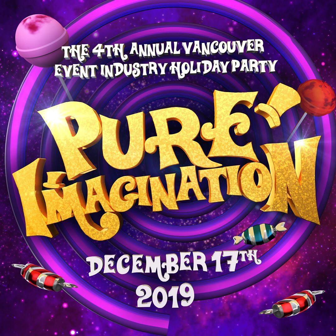 BizBashLive's tweet image. "Come with me, and you'll be, in a world of pure imagination." The 4th Annual Vancouver Event Industry Holiday Party returns in less than two weeks! Get your golden ticket at vancouvereventindustry.com. #bizbashvan #YVReventprofs #eventprofs #vancouverevents #YVR #holidayparty #ad
