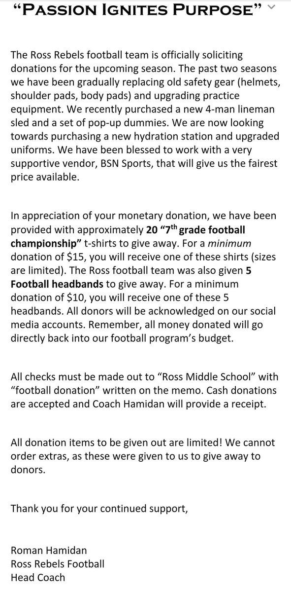 HartleyCanes's tweet photo. Please support the football team. https://t.co/m9J3RVq43T