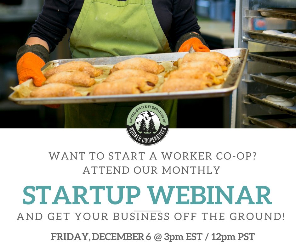 USFWC's tweet image. TOMORROW! Learn key steps for getting a co-op off the ground, anticipating common difficulties &amp;amp; afterwards, get 30 minutes of free consulting with us! #Coop #coops #workplacedemocracy #economicjustice