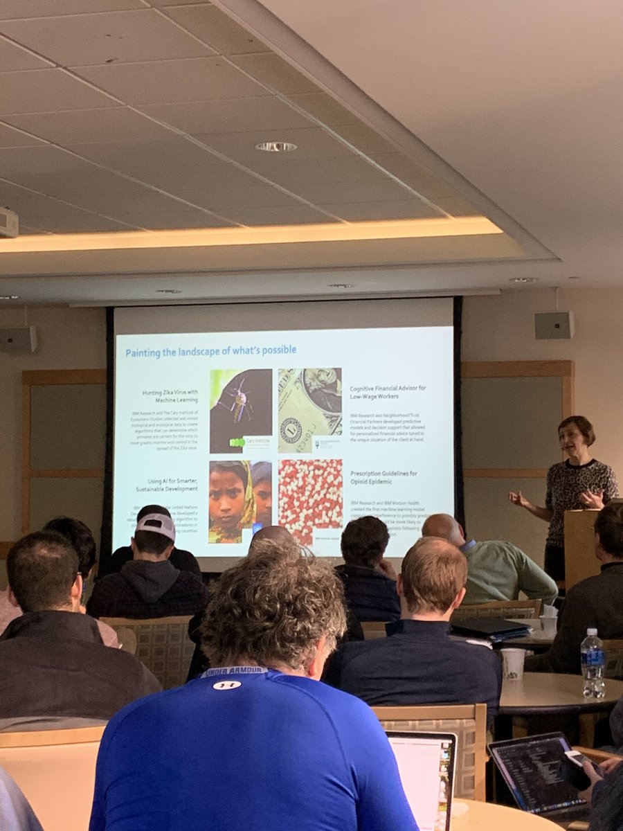 BaharRahsepar's tweet photo. Inspiring talk by Dr. Aleksandra Mojsilovic “Towards AI systems we can trust” Enjoyed hearing about importance of fairness and explainability in AI. And how we could harness power of AI for social good. @BUCollegeofENG https://t.co/jkzgXvdfP9