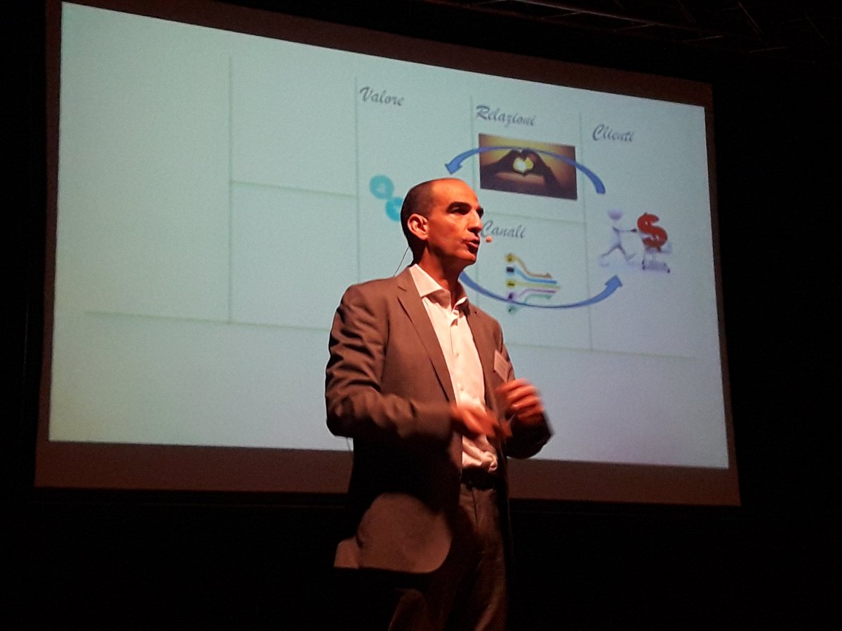 AntoniaDeSanti3's tweet photo. Luigi Pittalis spiega il BUSINESS MODEL CANVAS all'evento CANTIERI DI FELICITÀ organizzato da @SCRselezioni #scrnetworking #screventi https://t.co/TvoDMipGIK