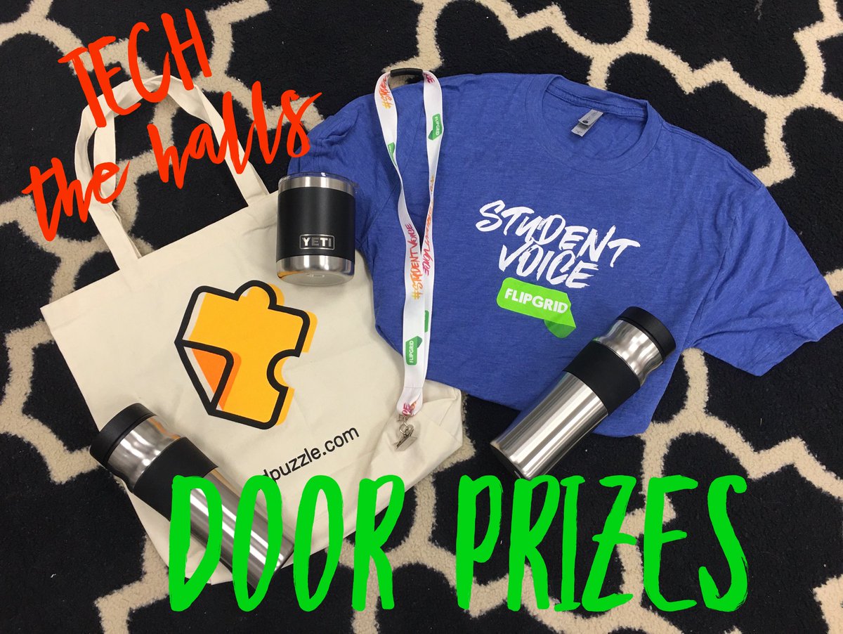 lizhahs's tweet photo. Gearing up for our 2nd annual *Tech the Halls* event tomorrow for staff! We will have three stations set up for a quick edtech brain snack as well as an actual snack table full of yummy treats and a hot cocoa bar! 
#edpuzzle #FlipgridFever #techtidbits #ORProud #techthehalls https://t.co/b309FpyNUD