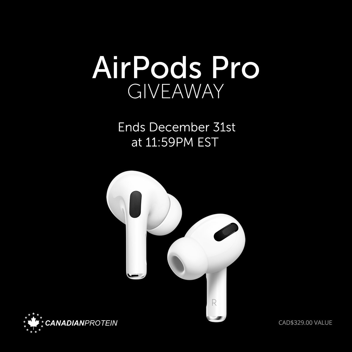 Win a pair of Airpods Pro from Canadian Protein. Hit the link to enter 👇 canadianprotein.com/canadian-prote… pic.x.com/rVC0R2lyGk