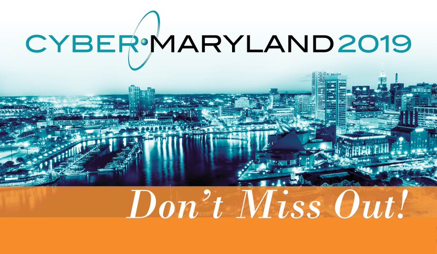 Today kicks off #CyberMaryland19! Cybersecurity thought leaders from academia, government and private sector come together today in Baltimore to advance the industry. Visit us at Booth K17! For more info and the agenda click here: ow.ly/bpOV50xr5by