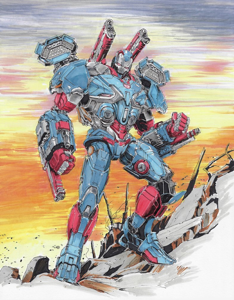 Iron Patriot Drawing