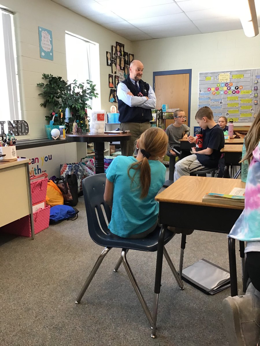 NES_Library's tweet photo. Mr. Laliberte joined Mrs. Brousseau's and Ms. Rael's classes to talk about the differences between school in the early 1900s and today. A follow up to primary source analysis of photos from the Library of Congress and the letters the students wrote to him. https://t.co/kqmyz4HHaf