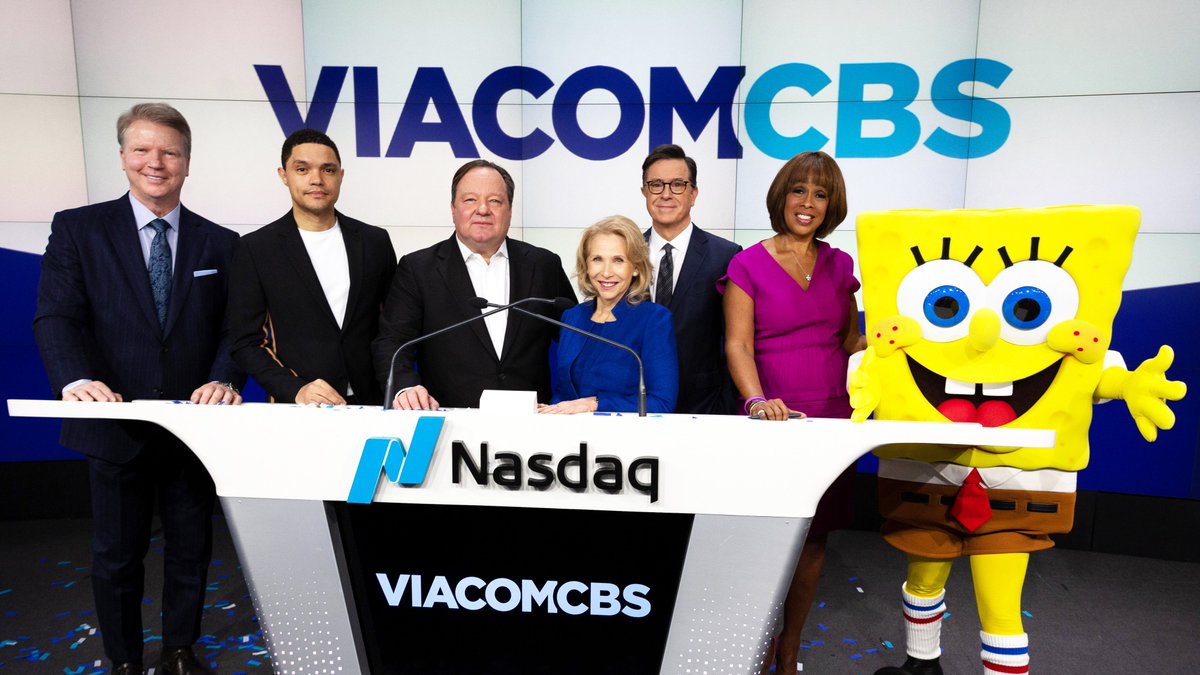 Ringing in @ViacomCBS on the floor of @nasdaq! #ViacomCBS