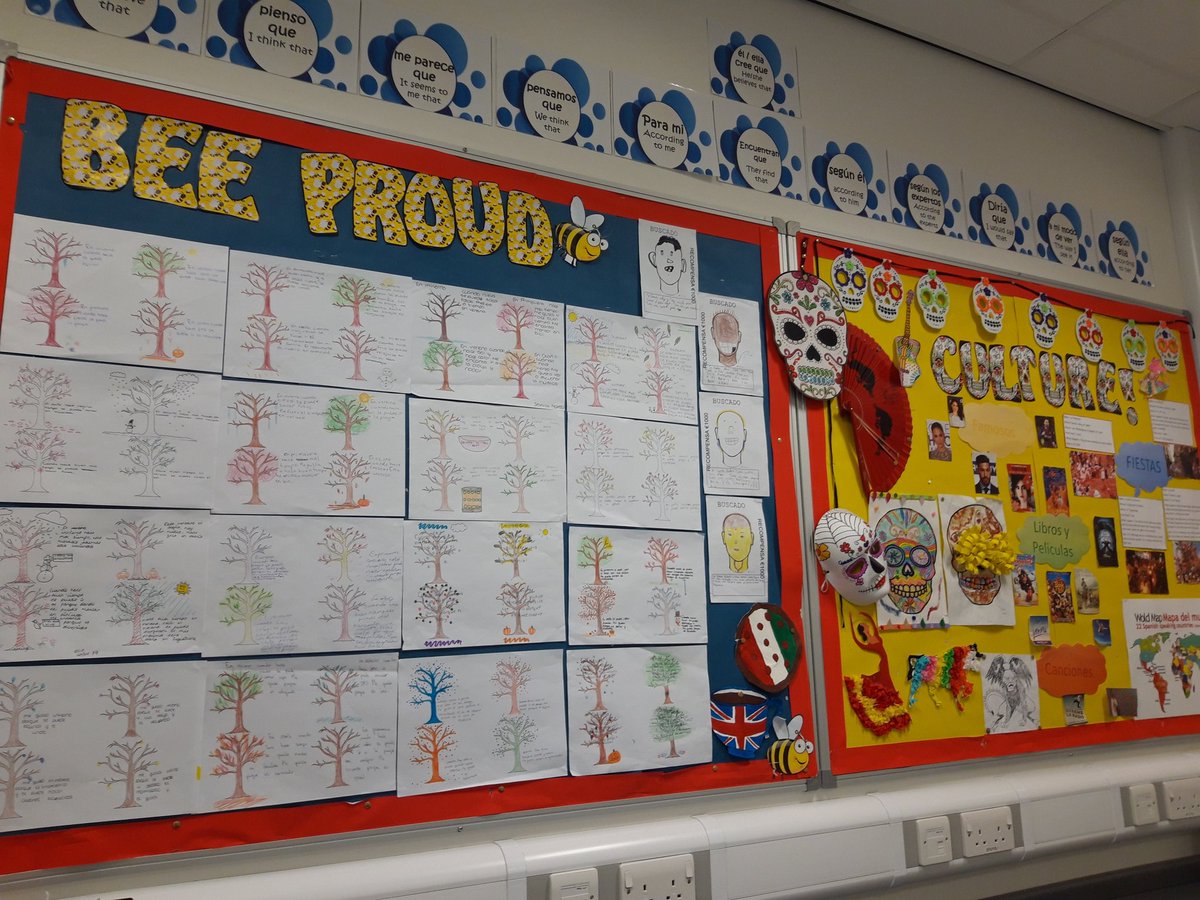 KBirchall31's tweet photo. Our display has been updated with some fantastic work from Ks3 #mfltwitterati @MflParkwood https://t.co/44YPDqRFOc