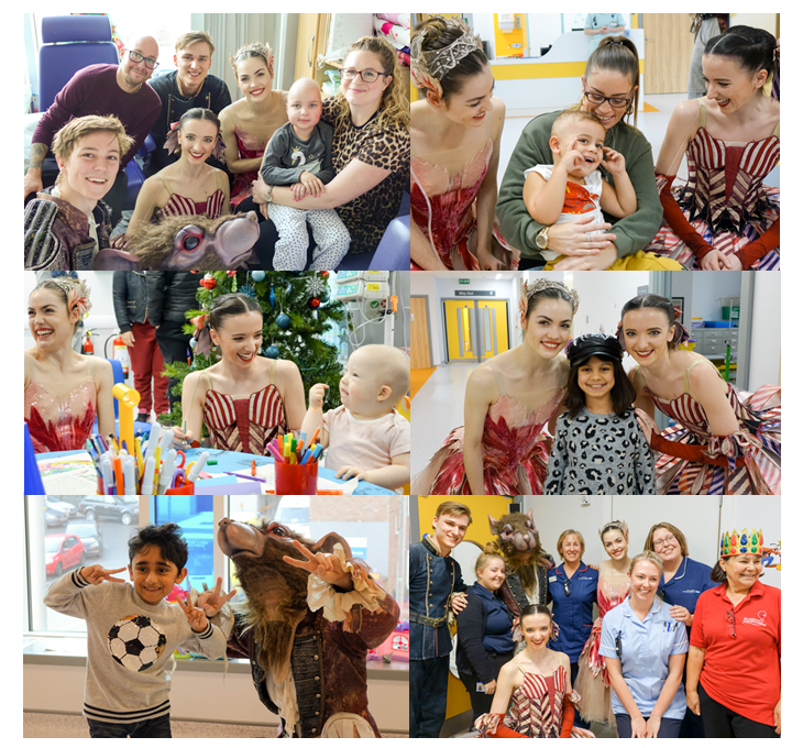 We were delighted to welcome members of the <a href="/BRB/">Birmingham Royal Ballet</a> yesterday (4 December) who stopped by to visit to our Oncology wards. They brought the magic and sparkle of Christmas classic, The Nutcracker, to our hospital. We’d like to say a huge thank-you for taking the time to say hello.