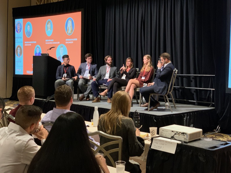 wspusa's tweet photo. Day 3 #WSPUSA LAUNCH kicks off with #DPN career path panel featuring moderators Yosef Yip and Brian Kiel, and speakers Erin Flynn, Andres Molina, Brandon Schultz, Jordan Gates, and Joe Champion. #WeAreWSP #developingprofessionals https://t.co/puTjHZngIY