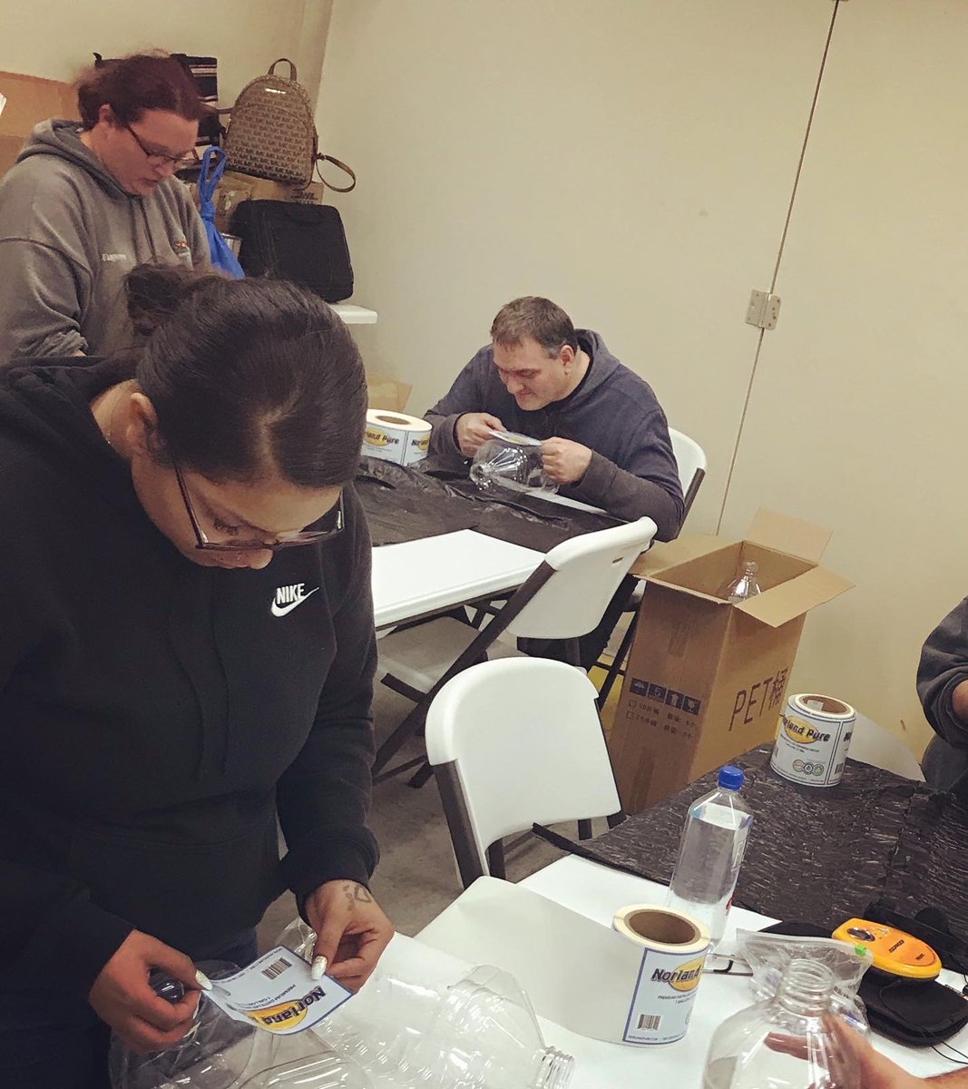 thecsnteam's tweet photo. CSN Labor Solutions in Lincoln is doing some labeling work for @NorlandPure! The crew working on this is loving the work. So much learning and realizing the impact each of them is having! @AmericanBeerEq @NorlandIntl 

#thecsnteam #supportedemployment #learning https://t.co/FYtsKSZb9W