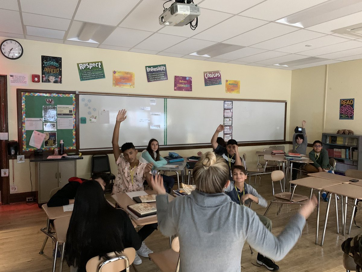 PerryWhs's tweet image. Lively class discussion about stereotypes as part of our pre-reading extensions for our new book about the harrowing experiences of a Holocaust Survivor @WeehawkenTSD @teachnbeach1 @MTMattiace #WeeLearn #WeeRead