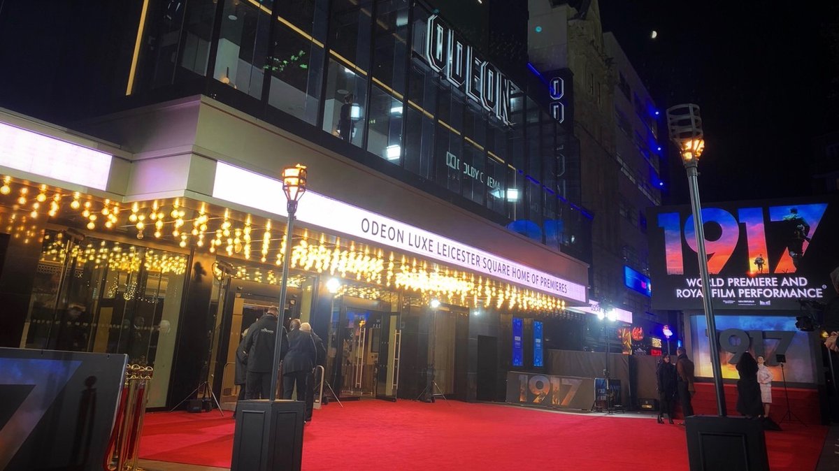FilmTVCharity's tweet photo. A massive THANK YOU to everyone who made last night's #1917film #RoyalFilmPerformance possible.
 
The staff at @ODEONCinemas Luxe Leicester Sq and @cineworld, @eOneUK  @Dreamworks Pictures, @NewRepublicPics, @NealStProds, @IMDb, Ince and Sharp Business Systems UK. https://t.co/eZxCa8GXEj