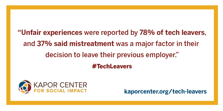 KaporCenter's tweet photo. Unfairness is costing the tech industry over $16B a year. Find out why! Check out our #TechLeavers report: https://t.co/seThzdPxpr https://t.co/2so4Uq4fbO