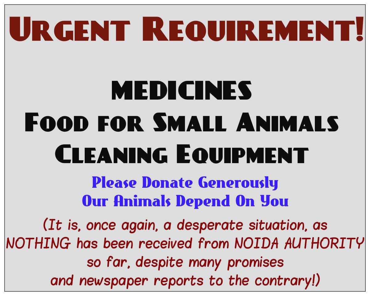 AHSN_Volunteers's tweet photo. #UrgentAppeal #DonationsRequired
We were quiet on this topic for a while, as we were made to believe that things would improve for the animals at the shelter.
However, here we are again, making a fervent appeal for help. We have received nothing - except bhusa from ....1/2 https://t.co/7FPM4DXGdN