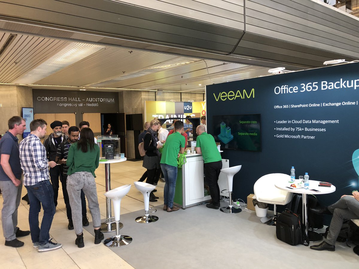 NikolaPejkova's tweet photo. It was great to participate on #ESPC2019 with my #veeamazing colleagues this week in Prague! 💚 It was very diverse, intense, inspiring and fun to be there. Great choice of the venue @Microsoft, the view was just breathtaking! We’re looking fwd to next time @Veeam 🤓 https://t.co/QY3oUlTmt0