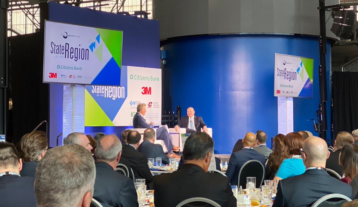 glennrstevens's tweet photo. The @Shinola Hotel in Detroit is one of the coolest places I have ever stayed, and I travel a lot. @roninsana w/ @DevinScillian at @DetroitChamber #DETSOR https://t.co/ZEkMXPINON