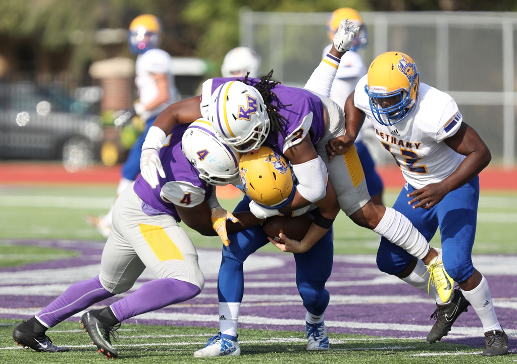 PatStrathman's tweet photo. One more time (w/no typos); @kwucoyotes All-Americans:

@johnnyfeauto17 - 1st
@Just_Prewitt_9 - 2nd (1st AA LY)
@TPoeAllPro - 2nd (1st AA in '17)
@Stevie8Fly1 - 2nd
@shaqitho - 2nd (B2B 2nd AA)
@EliSmith55 - HM

No @itsTande after leading nation in interceptions. https://t.co/bEaCrbVod6