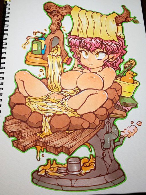 今年描いたアナログ絵で気に入ってるのはこのあたりかな 