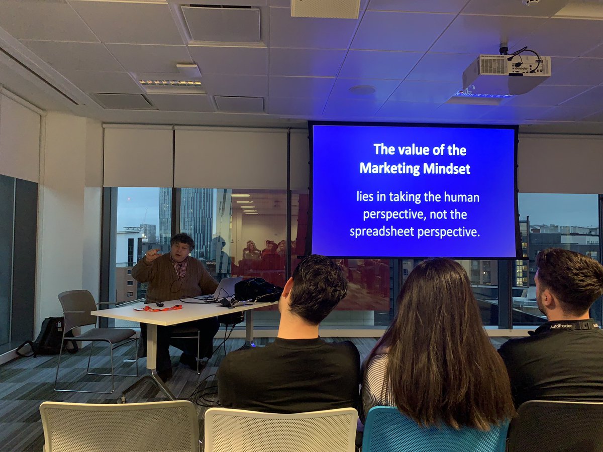 nat_crook's tweet photo. Great talk this evening by @rorysutherland. Discussing the importance of understanding human behaviour and psychology when designing products or services. “Uber’s map doesn’t reduce wait times, but it makes the wait 90% less frustrating.” @AutoTraderLife https://t.co/DiDHvMeBAz