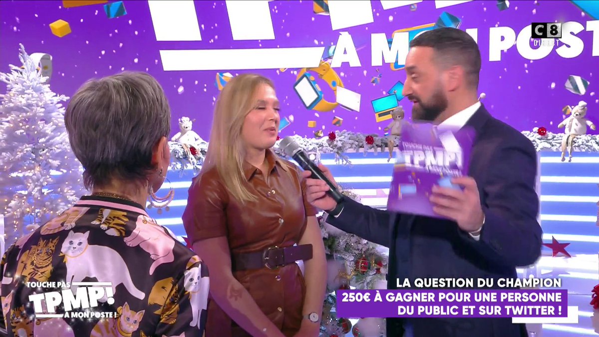 TBT9_W9's tweet photo. .@IsaMoriniBosc joue pour une personne du public et un internaute #QuestionDuChampion #TPMP https://t.co/1G6YYwqHYn