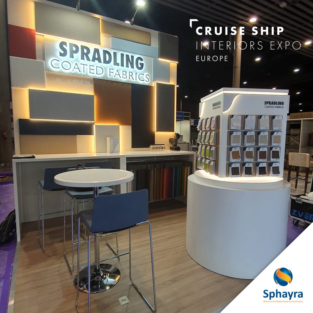 Sphayra's tweet photo. Are you looking for fabrics for your #CruiseShipInteriors Projects? If you are in #Barcelona, don't miss the opportunity to discover what @SpradlingEurope can offer you on #CoatedFabrics to cover your sophisticated designs.
#CSIB19 #Spradling #SpradlingEurope #Sphayra @CSIexpo https://t.co/EASh923uKf