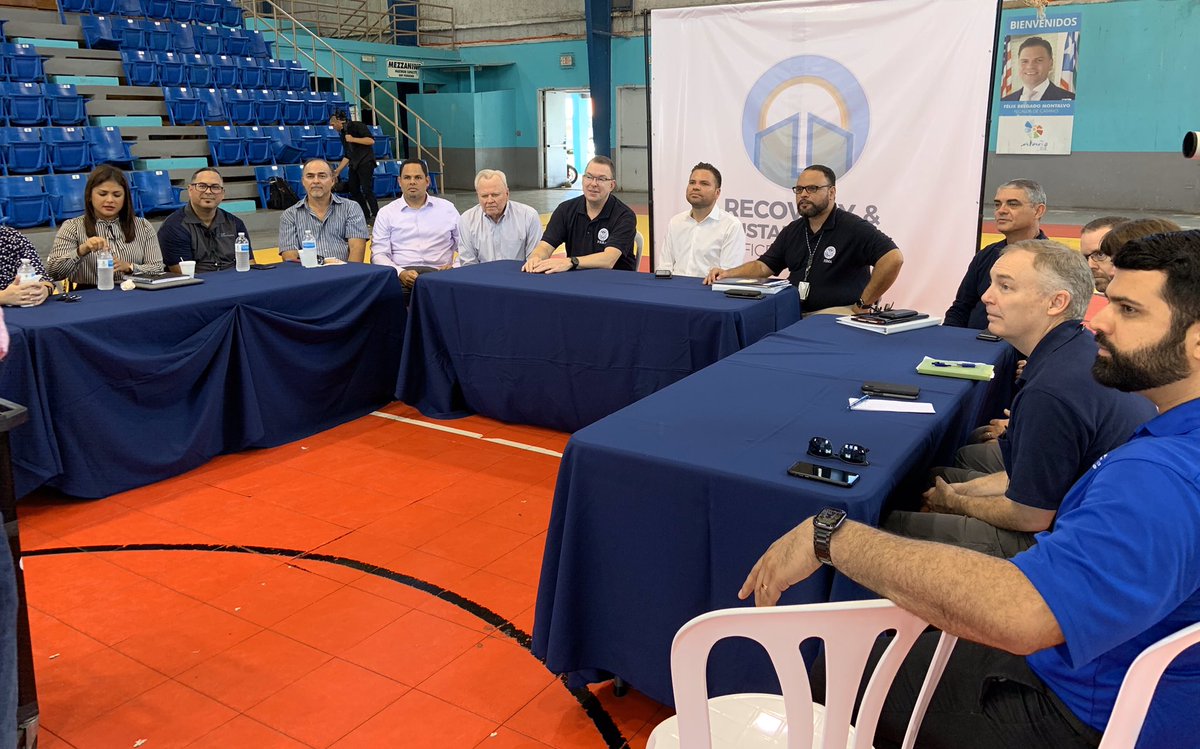 This morning I was pleased to participate in recovery meetings w/mayors in #PuertoRico. We discussed projects across the island, including efforts to build more resilient infrastructure. I’m heartened by the continued progress we’re making together for Puerto Rico’s recovery.