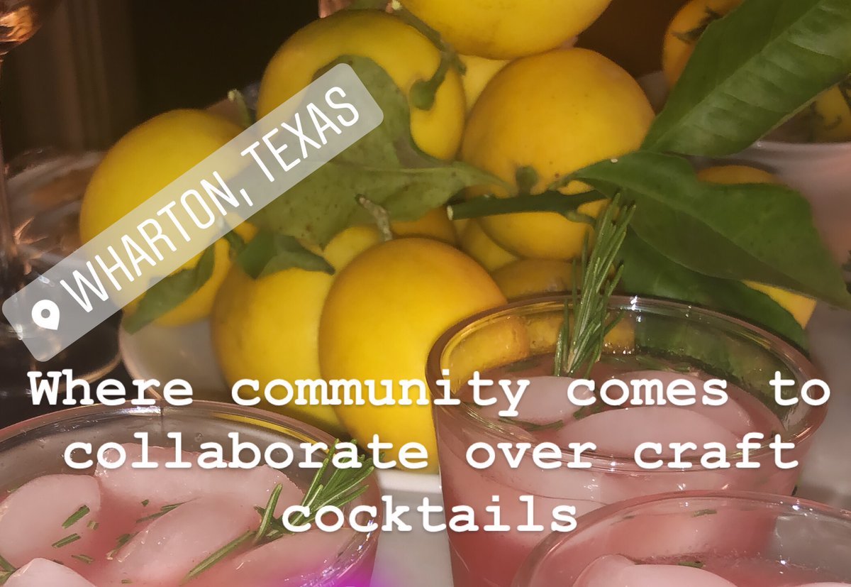 Since I’ll be working in Wharton, TX for the next year building housing as part of my Harvey-recovery work, I figured I’d open a craft cocktail bar so I have somewhere to drink and collaborate. 🤷🏼‍♀️ 
C ³ has hit the IG! 🙌🏽