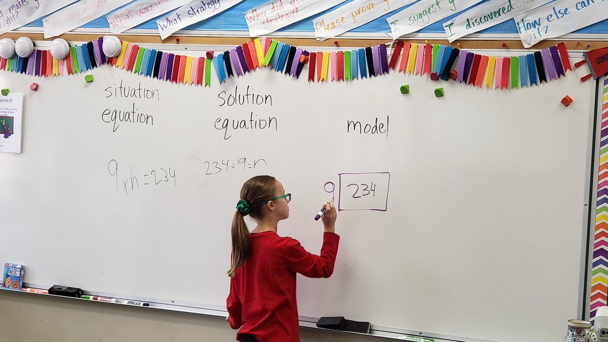 MrsKnott4thCP's tweet photo. It takes a lot of deep thinking and collaboration to understand situation and solution equations while thinking algebraically. #cplearns https://t.co/zgqKBz9Ttp