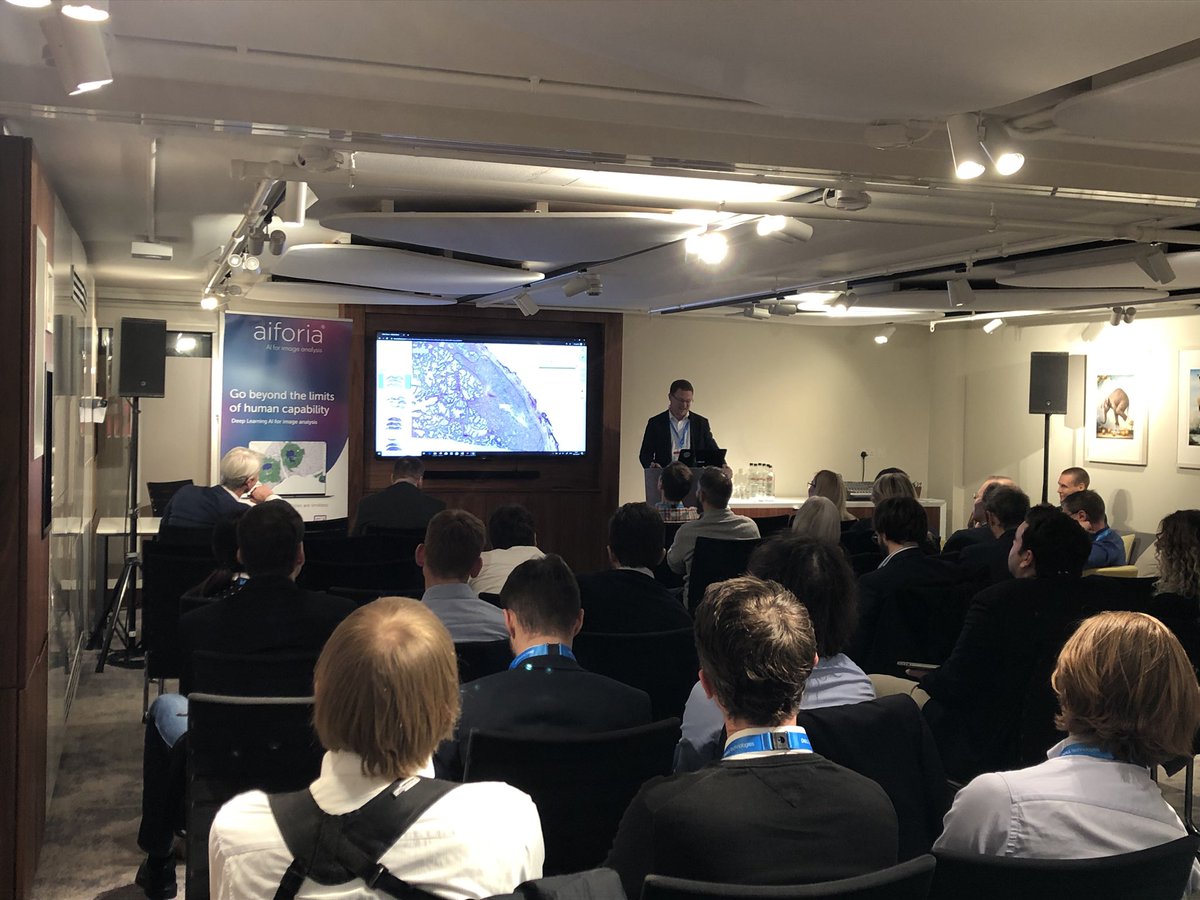 kaisa_helminen's tweet photo. @MirttiTuomas from Helsinki University Hospital showing a live demo of prostate cancer diagnosis using Aiforia Clinical platform. @aiforia_tech #DigiPathGE #aiforimageanalysis https://t.co/2xkqiNZvdu