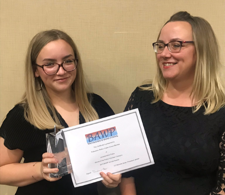 leicspolice's tweet photo. @LeicsCadet Grace balances her volunteering with her school work, social life and also helping to care for her younger brother who is severely autistic. This year Grace was awarded Volunteer of the Year by the British Association of Women in Policing #IVD2019 #VOLUNTEER4INCLUSION https://t.co/jFHMv8ZzF3