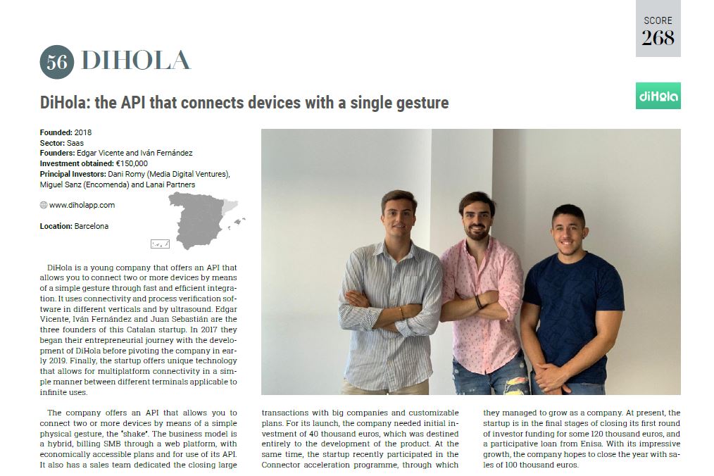 ConectorSpain's tweet photo. Felicidades a @diholapp y a @HOOPcarpool , startups aceleradas en Conector Startup Accelerator, por estar en el ranking realizado por StartupsReal, en colaboración con @ElReferente, de las 100 startups más innovadoras de España en fase seed y early. 👏👏👏 https://t.co/FKLKkFMvqD