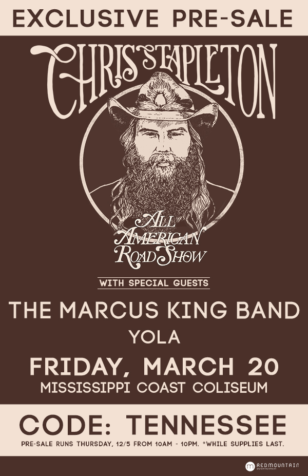 Get your tickets now with presale code: TENNESSEE