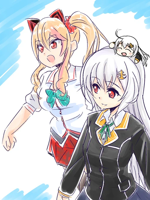 たくさんたくさんありがとう。どうかお元気で。 
#夜桜たま
#猫乃木もち
#TamaArt
#もちにゃあと 