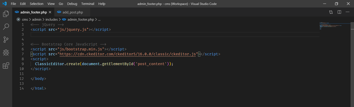 rajoyish's tweet photo. Day 35 of 365 | CKEditor iis not working! #php #phpCMS #CodingPhase #365CodingPhaseChallenge https://t.co/j15h196eNS