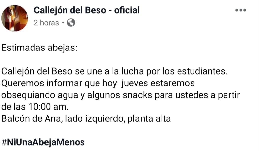 esgatit's tweet photo. No podemos luchar sin gasolina.
Sí eres parte de la lucha ve por una botanita
#NiUnaAbejaMenos
#TodosSomosUG https://t.co/BowRUsmg7d