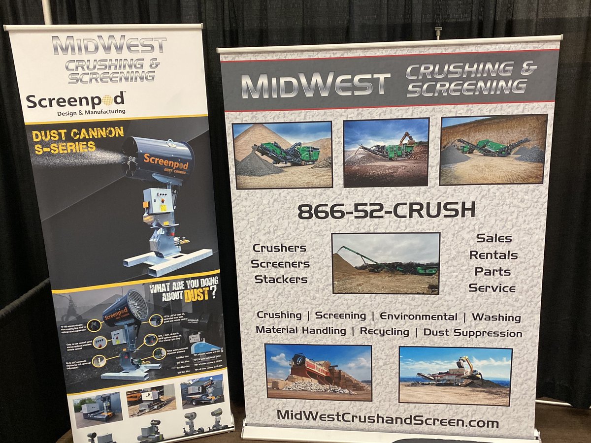 PowerscreenIL's tweet image. We are at the Aggregate Producers of Wisconsin convention today! Come by and see us at booth 3. #evoquip #compactwithimpact #crushers #screeners #stackers midwestcrushandscreen.com
