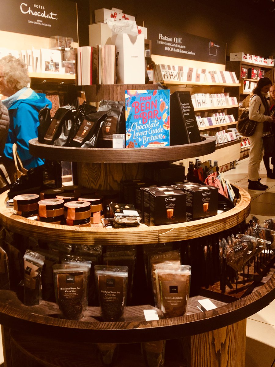 DonnaWood17's tweet photo. Lots of delectable treats on sale in @HotelChocolat in @westquayretail today, chief among them #FromBeantoBar by @ccAndrewBaker, published by @TheAA_Lifestyle https://t.co/6mhlsLCO26
