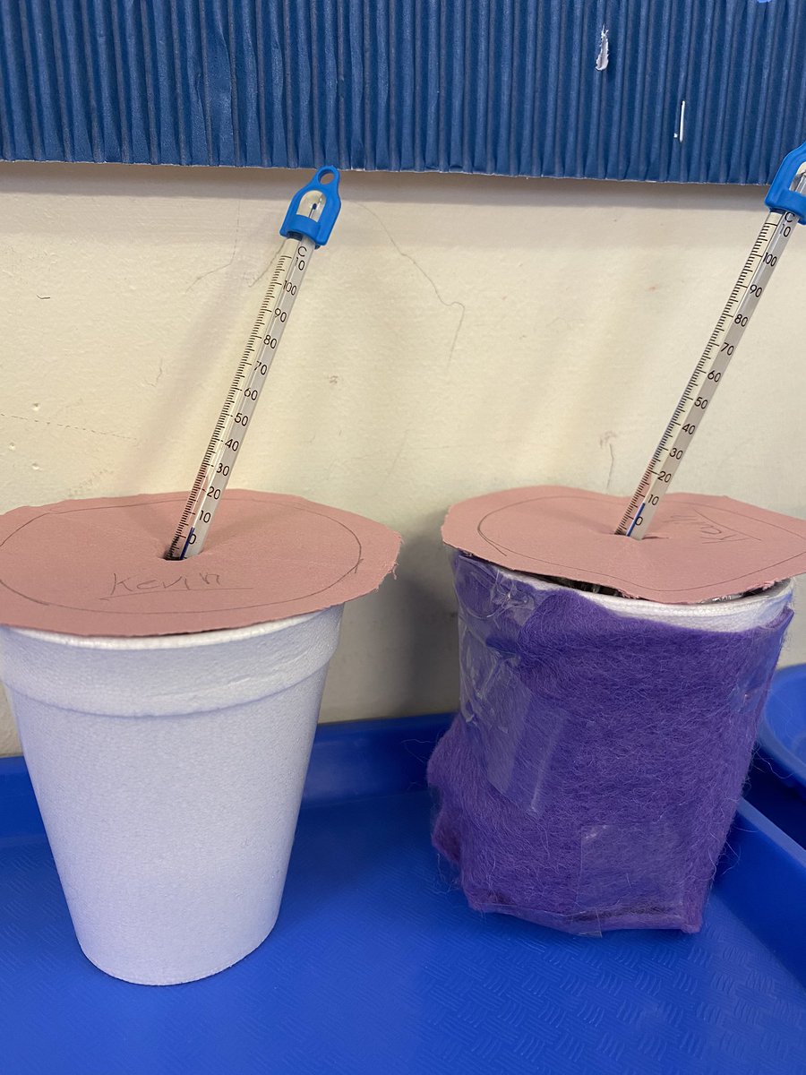 mistersinc's tweet image. 🧊 🧊 🧊 Today we were experimenting to find out the best materials to insulate an ice cube and stop it melting. We were recording the temperature throughout the day and some cubes were still intact 4 hours after we started! 🧊 🧊 🧊 @WL_STEM @dedridgeps #deepspacediary