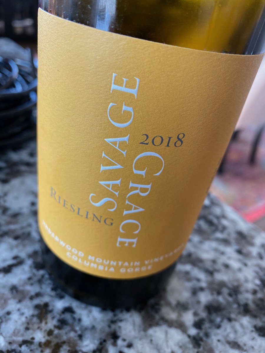 The newest Riesling from @SavageGraceWine  which is just amazing. If you love Riesling (this one is on the dryer side), do yourself a favor and grab some... #wine #winelover #winelovers #dc #wawine #riesling #rieslinglover #rieslinglovers