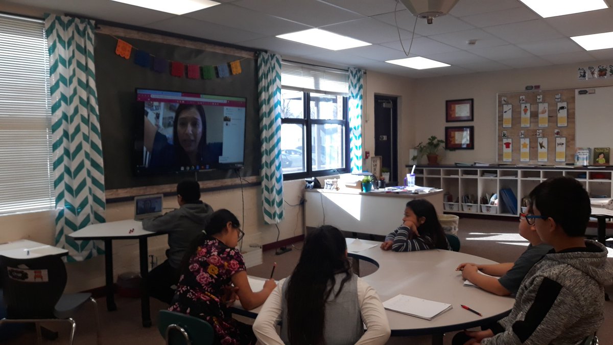 MrsBroxterman's tweet photo. Wow! I love seeing my students so engaged in their learning! They were so excited to research Emily Francis and then actually speak to her. As soon as we hung up they wanted to know who we could call next. Muchas gracias @emilyfranESL ! #ESL #ESOL #learningwithpurpose https://t.co/ZtTu6TNkRM